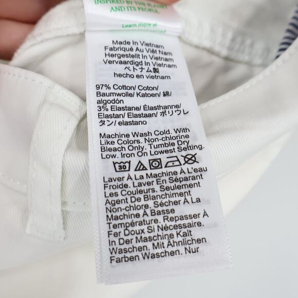 J.Crew 4" Heritage Chino Short White Size 12 NWT - Picture 6 of 6